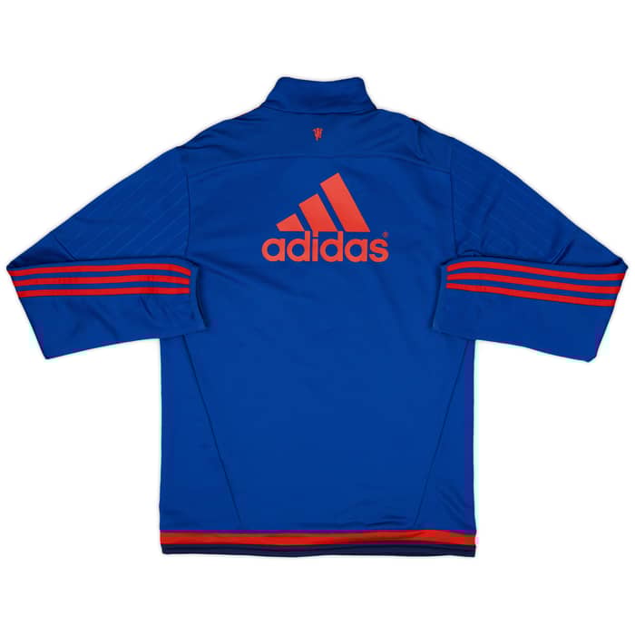 2015-16 Manchester United adidas 1/4 Zip Training Top - 9/10 - (S)