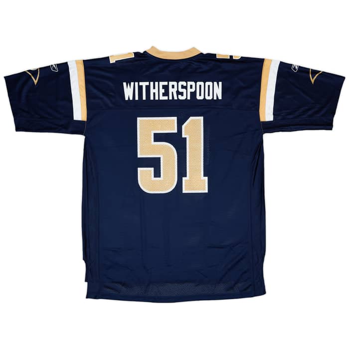 2006 St Louis Rams Witherspoon #51 Reebok On Field Home Jersey - 9/10 - (XL)