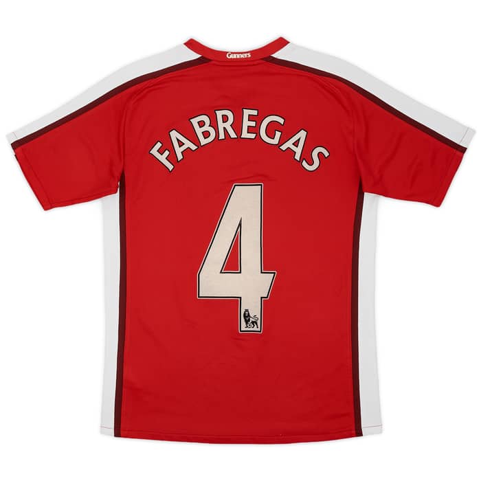 2008-10 Arsenal Home Shirt Fabregas #4 - 6/10 - (XL.Boys)