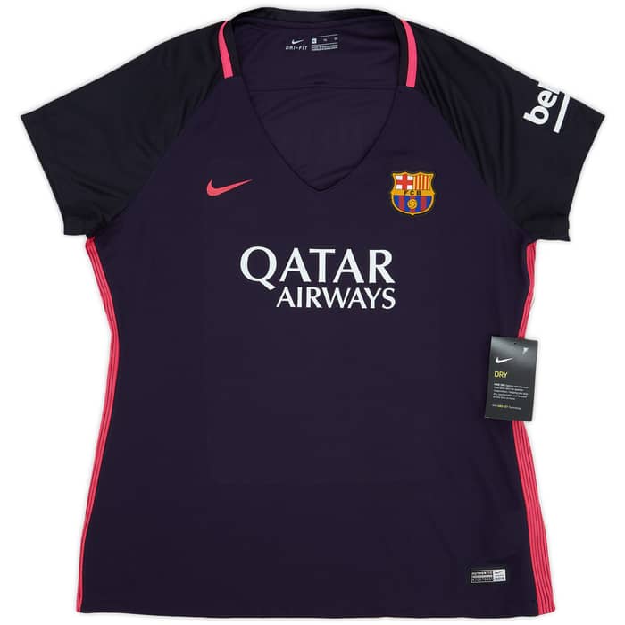 2016-17 Barcelona Away Shirt Messi #10 (Women's XL)