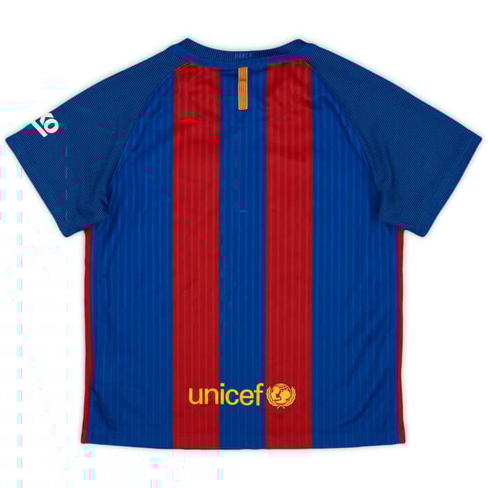 2016-17 Barcelona Home Shirt - 9/10 - (S.Boys)
