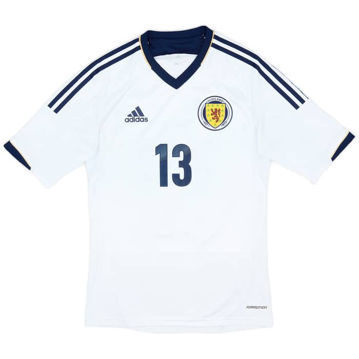 2012-14 Scotland Authentic Away Shirt #13 - 7/10 - (S)