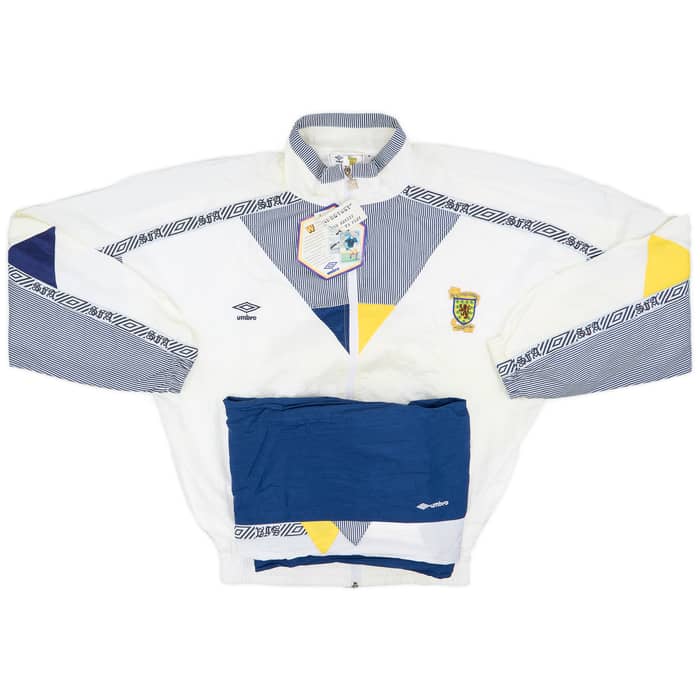 1990-92 Scotland Umbro Full Tracksuit (S)