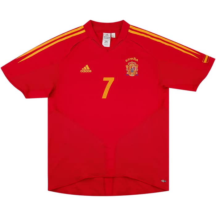 2004-06 Spain Home Shirt Raul #7