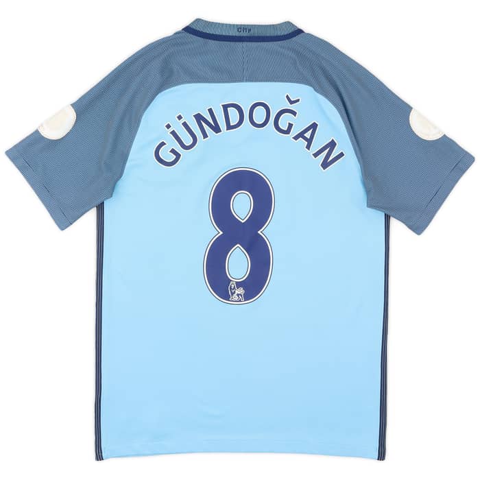 2016-17 Manchester City Home Shirt Gundogan #8 - 5/10 - (S)