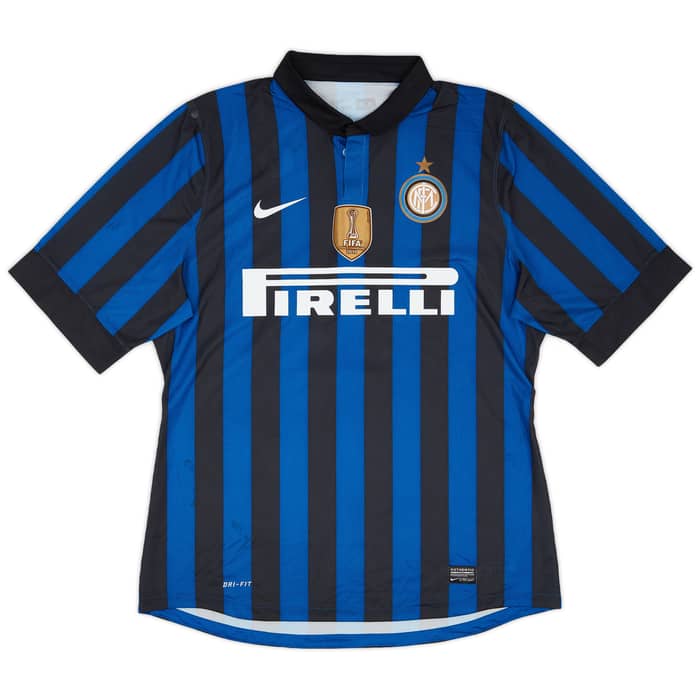 2011-12 Inter Milan Player Issue Signed Home Shirt Thiago Motta #8
