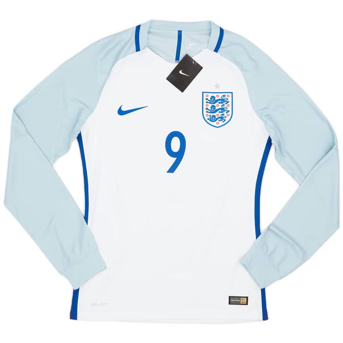 2016-17 England Authentic Home L/S Shirt Kane #9 (M)