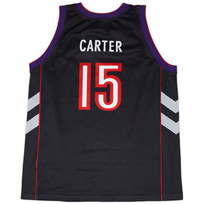 1999-03 Toronto Raptors Carter #15 Champion Away Jersey - 9/10 - (XL)
