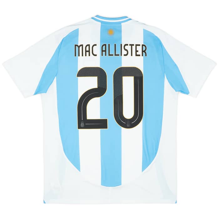 2024-25 Argentina Home Shirt Mac Allister #20