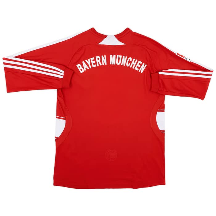 2007-08 Bayern Munich Home L/S Shirt - 8/10 - (XL.Boys)
