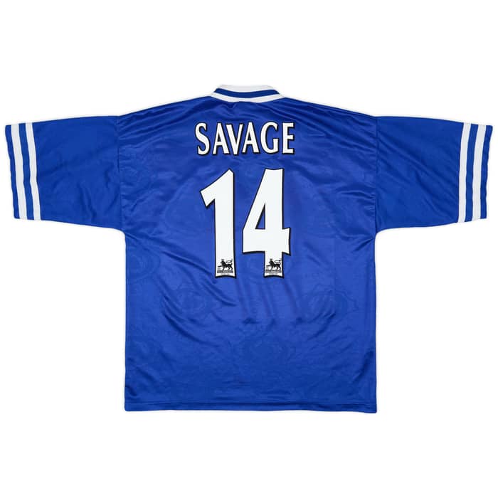 1996-98 Leicester Home Shirt Savage #14 - 7/10 - (L)