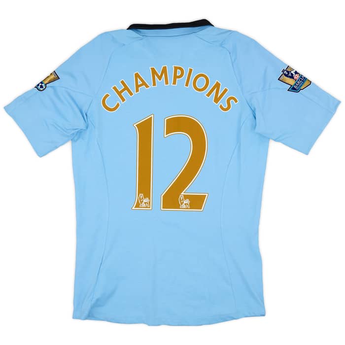 2012-13 Manchester City Home Shirt Champions #12 - 8/10 - (S)