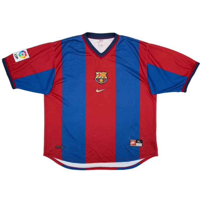 1998-00 Barcelona Home Shirt Rivaldo #11 - 6/10 - (XL)