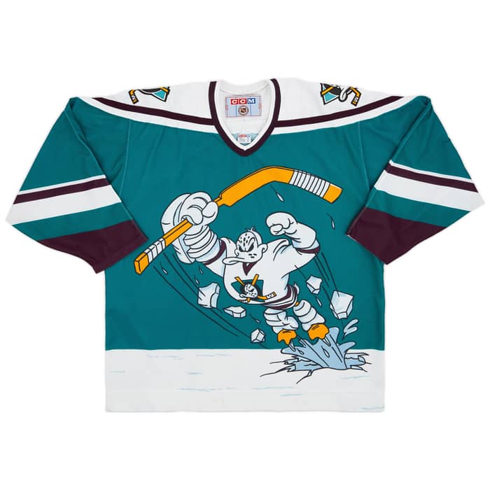 1995-96 Mighty Ducks of Anaheim CCM Alternate Jersey - 8/10 - (XL)