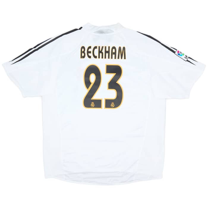 2004-05 Real Madrid Home Shirt Beckham #23 (XL)
