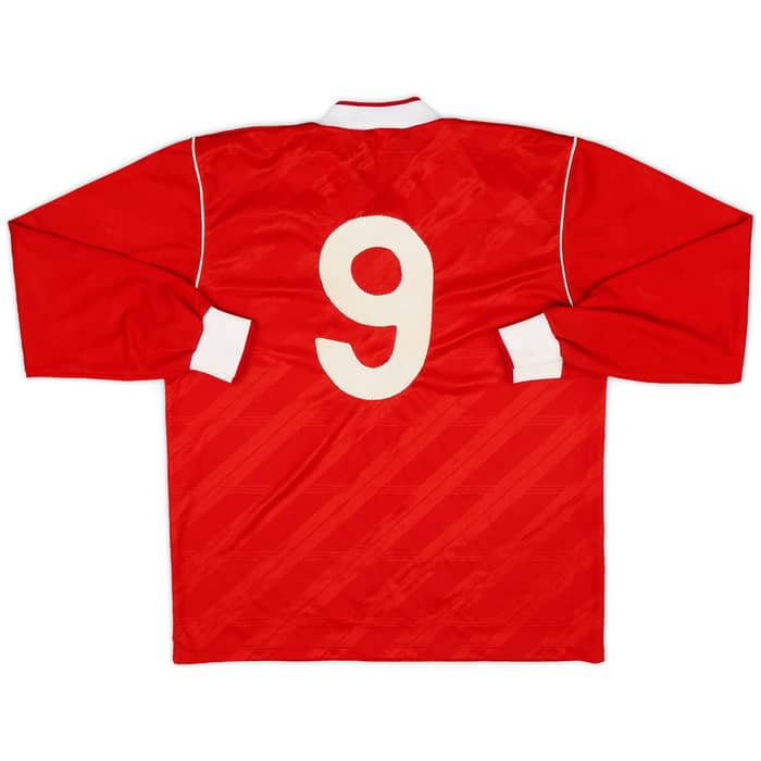 1989-90 Merthyr Tydfil Match Issue Away L/S Shirt #9