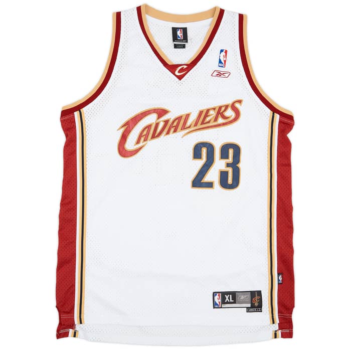 2004-06 Cleveland Cavaliers James #23 Reebok Swingman Home Jersey - 8/10 - (XL)