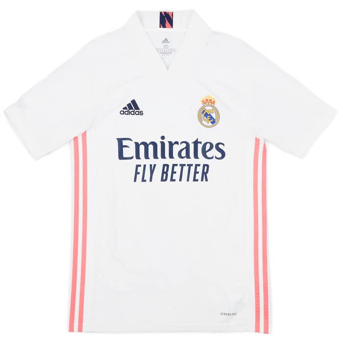 2020-21 Real Madrid Home Shirt Benzema #9 - 8/10 - (XS)