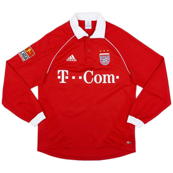 2005-06 Bayern Munich Home L/S Shirt Santa Cruz #24 - 5/10 - (S)