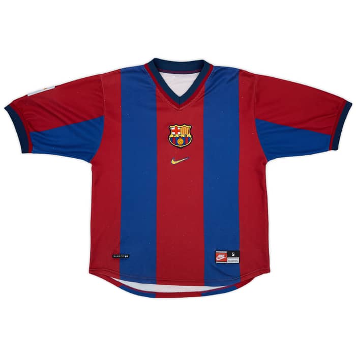 1998-00 Barcelona Home Shirt Rivaldo #11 - 6/10 - (S)