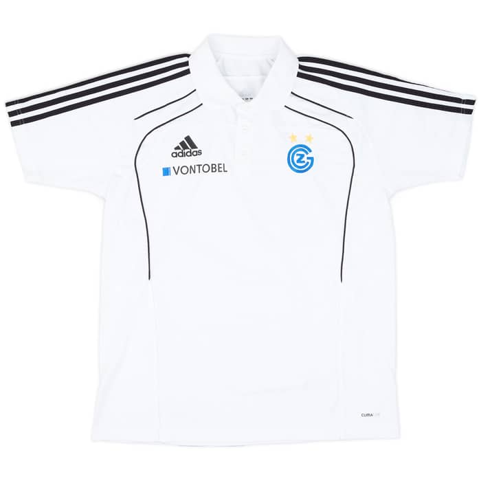 2010-11 Grasshoppers adidas Polo Shirt - 8/10 - (L)