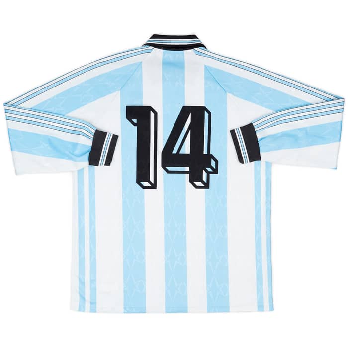 1996-00 Calcio San Marino Match Issue Home L/S Shirt #14