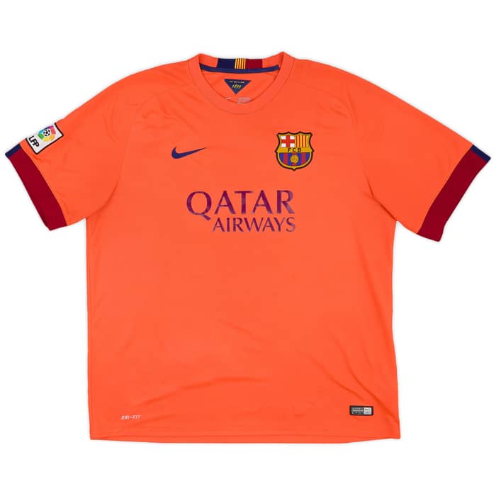 2014-15 Barcelona Away Shirt Messi #10 - 6/10 - (XXL)