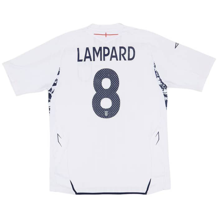 2007-09 England Home Shirt Lampard #8 - 6/10 - (L)