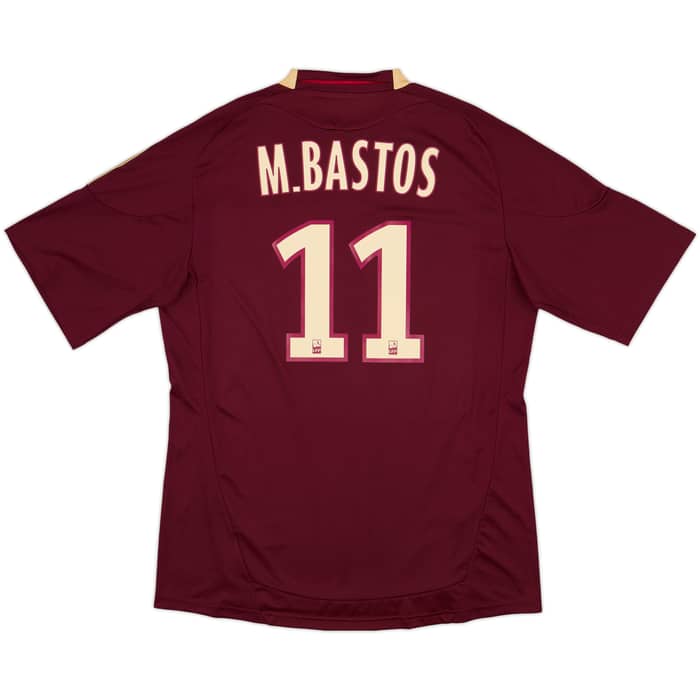 2010-11 Lyon Away Shirt M.Bastos #11 - 10/10 - (L)