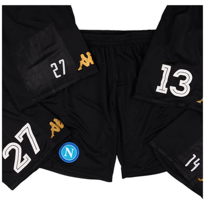 2016-17 Napoli Player Issue Training Shorts # - 3/10