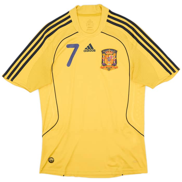 2008-10 Spain Away Shirt David Villa #7 - 6/10 - (S)