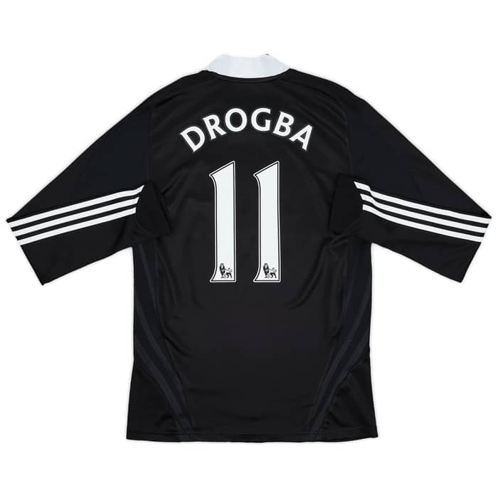 2008-09 Chelsea Authentic Away L/S Shirt Drogba #11 - 8/10 - (S)
