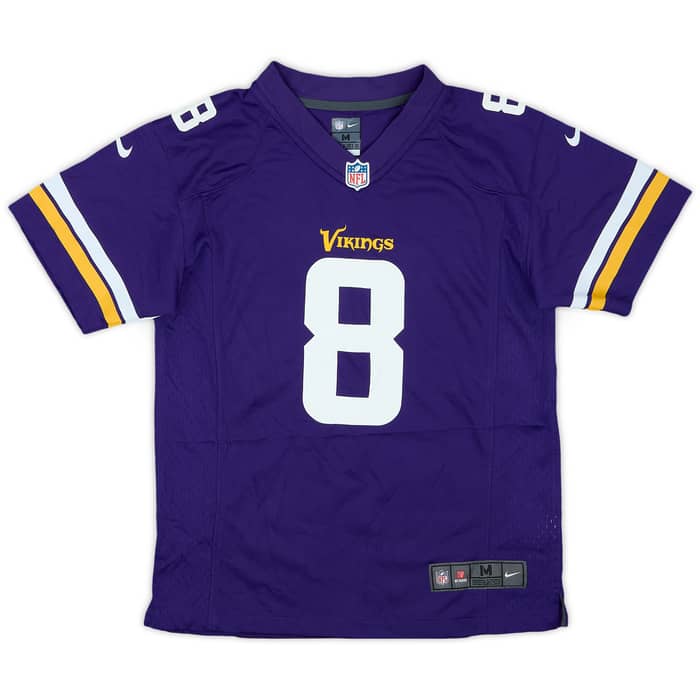 2016-17 Minnesota VIkings Bradford #8 Nike Game Home Jersey - 7/10 - (M.Boys)
