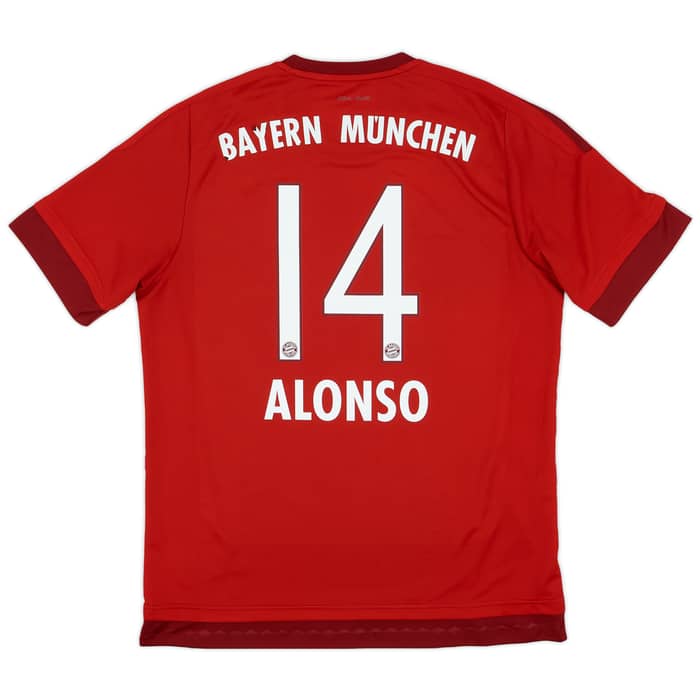 2015-16 Bayern Munich Home Shirt Alonso #14 - 5/10 - (L)