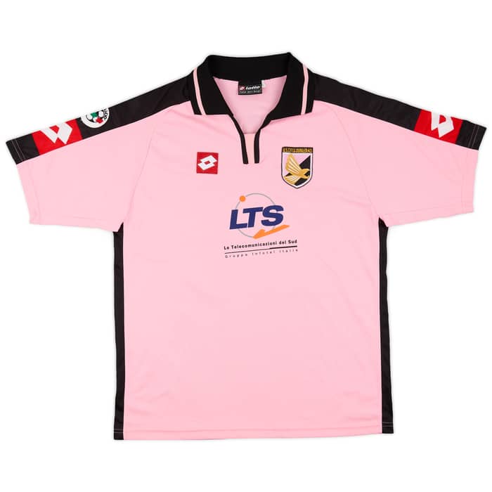 2001-02 Palermo Match Issue Home Shirt Guidoni #21