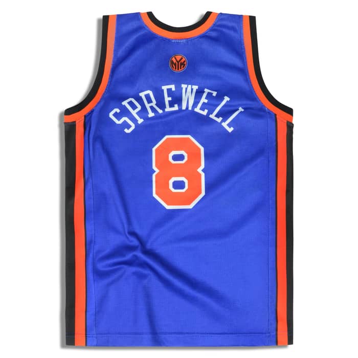 2001-03 New York Knicks Sprewell #8 Champion Jersey (Away) Y