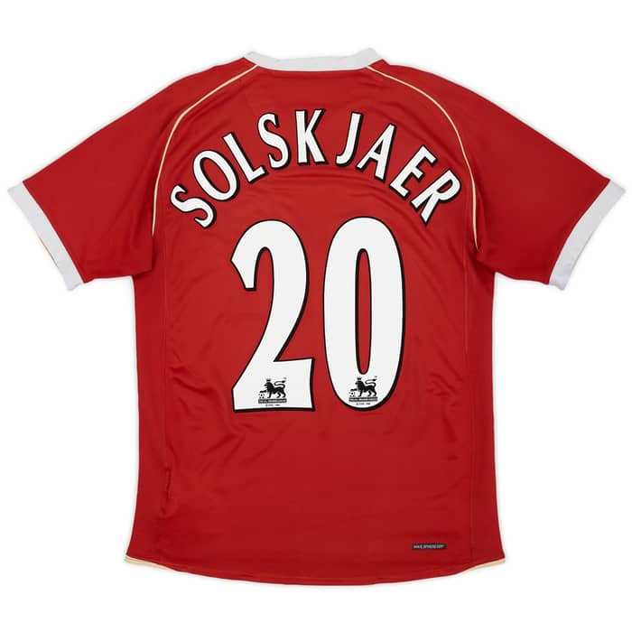 2006-07 Manchester United Home Shirt Solskjaer #20 - 5/10 - (S)