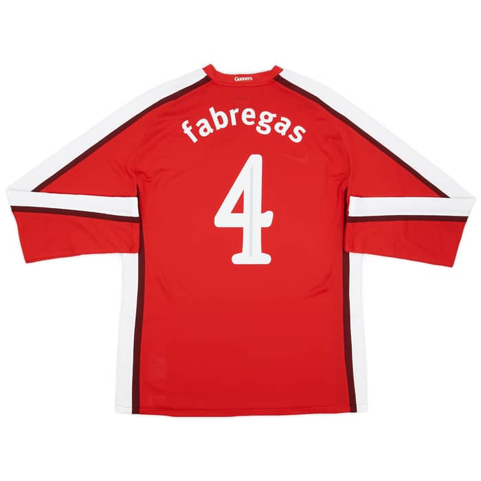 2008-10 Arsenal Player Issue Home L/S Shirt Fabregas #4 (XL)