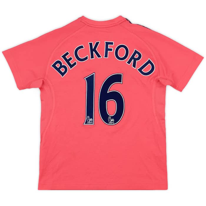 2010-11 Everton Away Shirt Beckford #16 - 8/10 - (M.Boys)