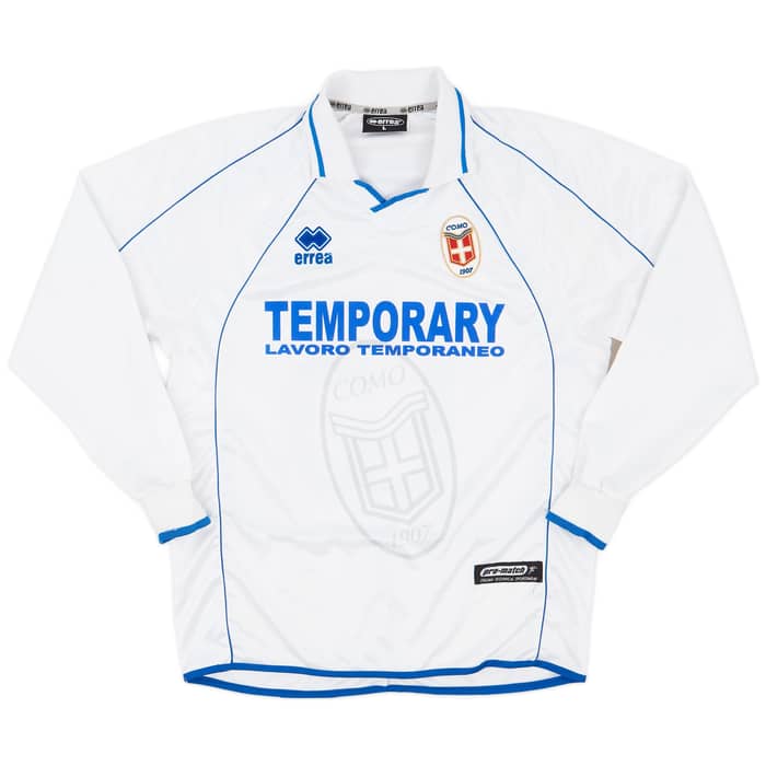 2002-03 Como Match Issue Away Shirt Allegretti #15