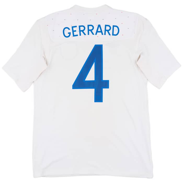 2010-11 England Home Shirt Gerrard #8 - 7/10 - (M)