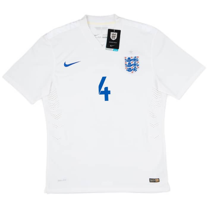 2014-15 England Authentic Home Shirt Gerrard #4 (XL)