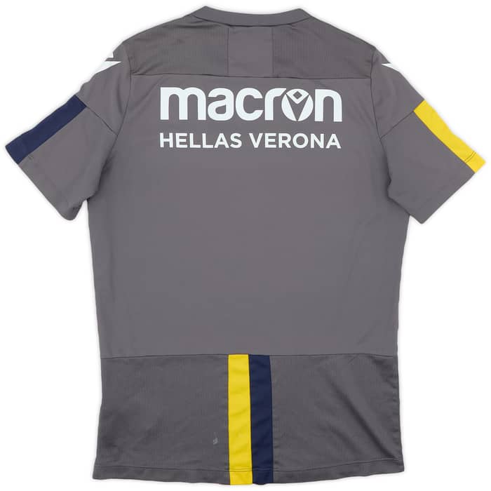 2019-20 Hellas Verona Player Issue Macron Training Shirt #9 - 8/10 - (L)