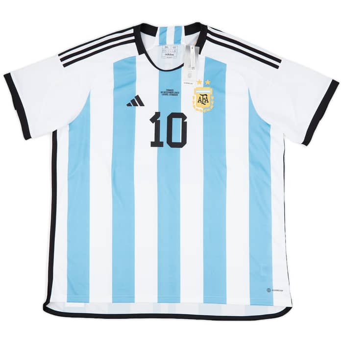 2022-23 Argentina Home 'vs France' Shirt Messi #10 (3XL)