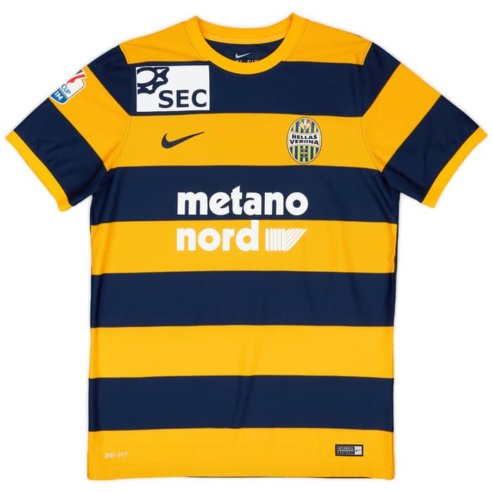 2016-17 Hellas Verona Match Issue Home Shirt Badan #15