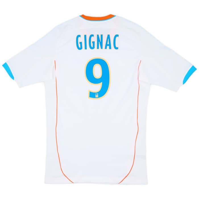 2012-13 Olympique Marseille Player Issue TechFit Home Shirt Gignac #9 (XL)