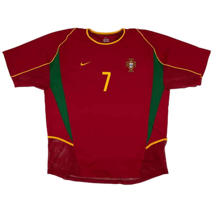 2002-04 Portugal Player Issue Home Shirt Figo #7 - 9/10 - (XXL)