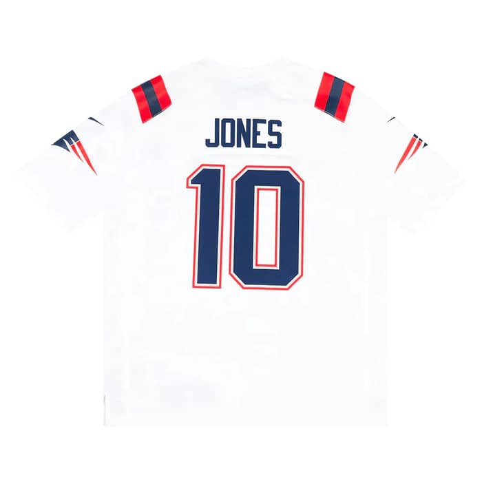 2021-22 New England Patriots Jones #10 Nike Game Jersey (Away) S - W/Tags