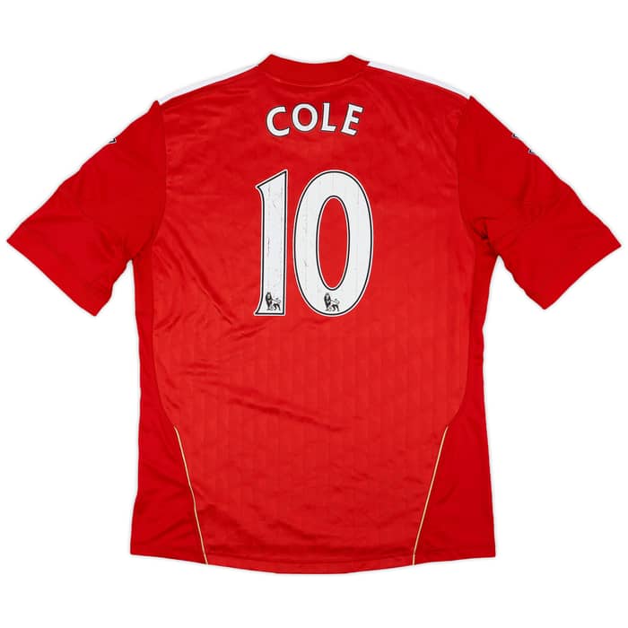 2010-12 Liverpool Home Shirt Cole #10 - 7/10 - (L)