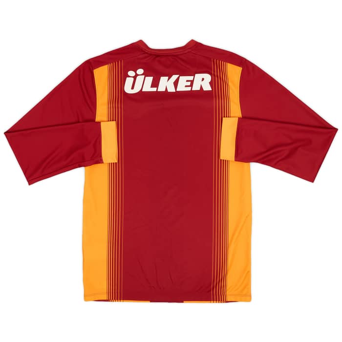 2014-15 Galatasaray Home L/S Shirt - 9/10 - (S)